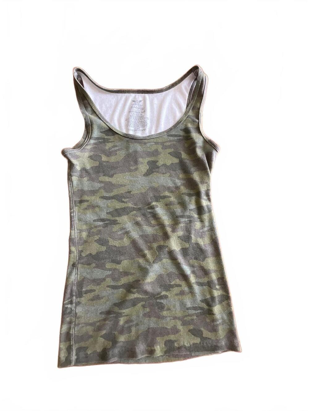 Faded Glory Camo Ribbed Tank